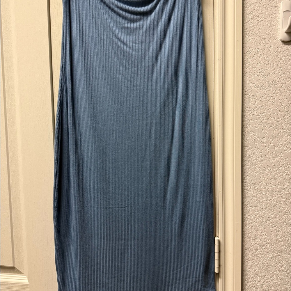 Elegant Blue Women's Pencil Skirt